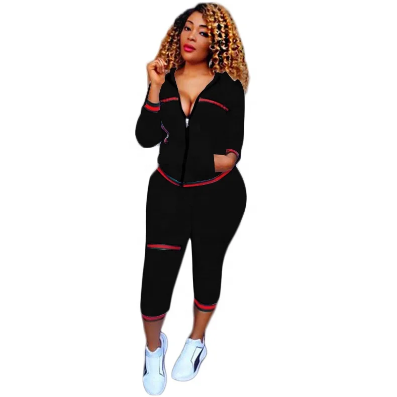 plus size nylon jogging suits