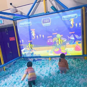 Finger Touch Laser Sensor Interactive Projection Interactive Wall Smash Magic Wall Ball Projector Children Indoor Playground
