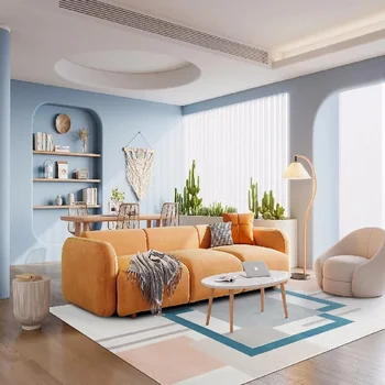 Modern Nordic Ins Boho Bedroom Floor Mat Simple Black Grey Coffee Area Rugs Sets Living Room Hallway Machine Made Polyester