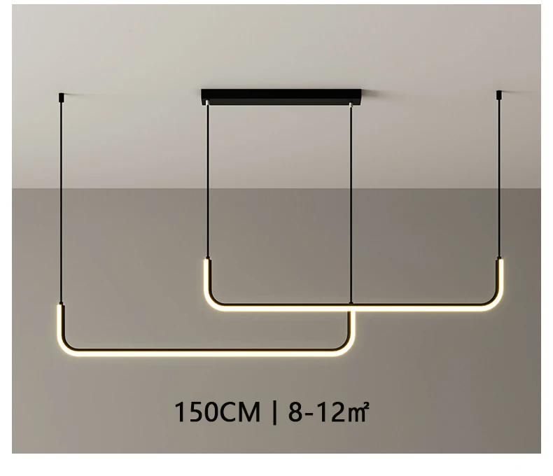 Nordic Style Bend Aluminum Paint Indoor Lighting Strobefree Dimmable