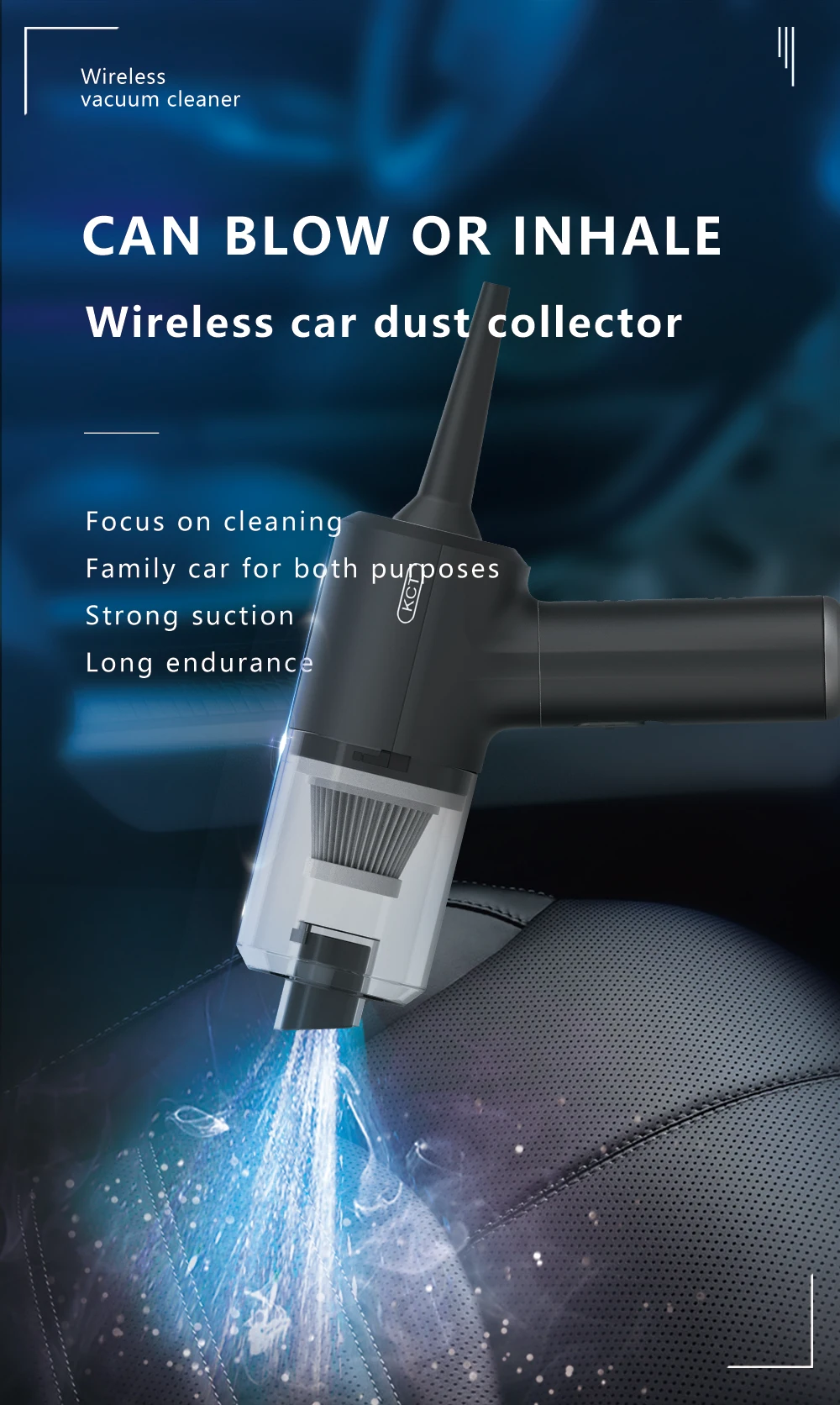 Wireless Car Vacuum Cleaner Portable Car Cleaner Vacuum For Car Mini