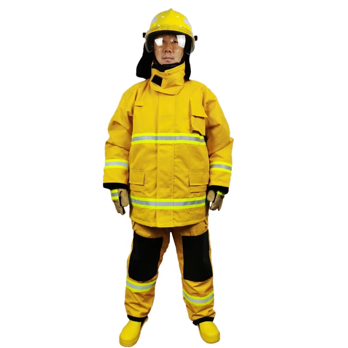 Long Sleeve Fireman Fighter protection Resistant Retardant Fire Fighting Suit
