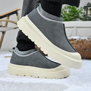 Winter Warm Men's and Women's Snow Boots with Plush Lining for Anti-slip and Thickened Design Outdoor Snow Boots