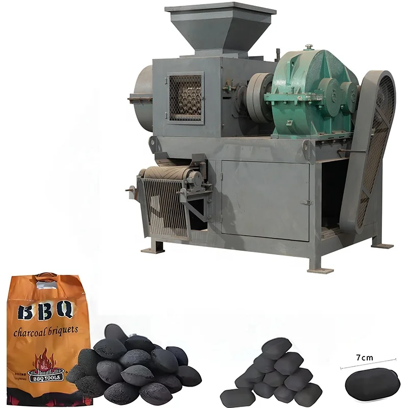 High-effective Briquette Ball Press Equipment Lignite Kaolin Sludge Coal Charcoal Making Machine