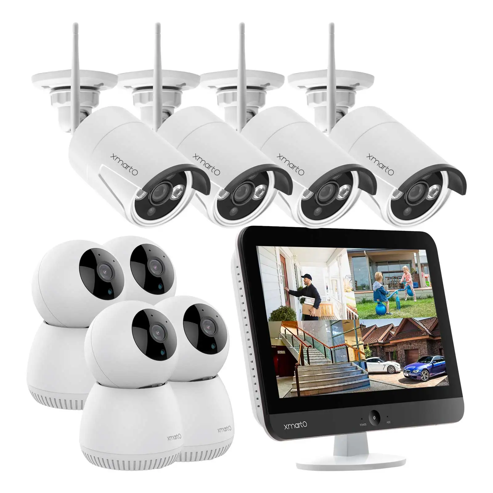 Works with iOS/Android Apps and NVRs Night Vision Motion Detection MSG XMARTO 2K Security Camera Indoor Wireless WiFi Pan Tilt Zoom Camera with Auto Tracking,IP Camera with 2-Way Audio DPI2024