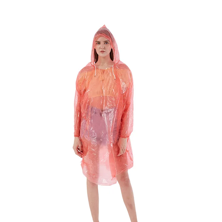 Портативный одноразовый Дождевик-пончо для мужчин и женщин, дождевик-пончо, аварийное пончо, дождевик для рыбалки