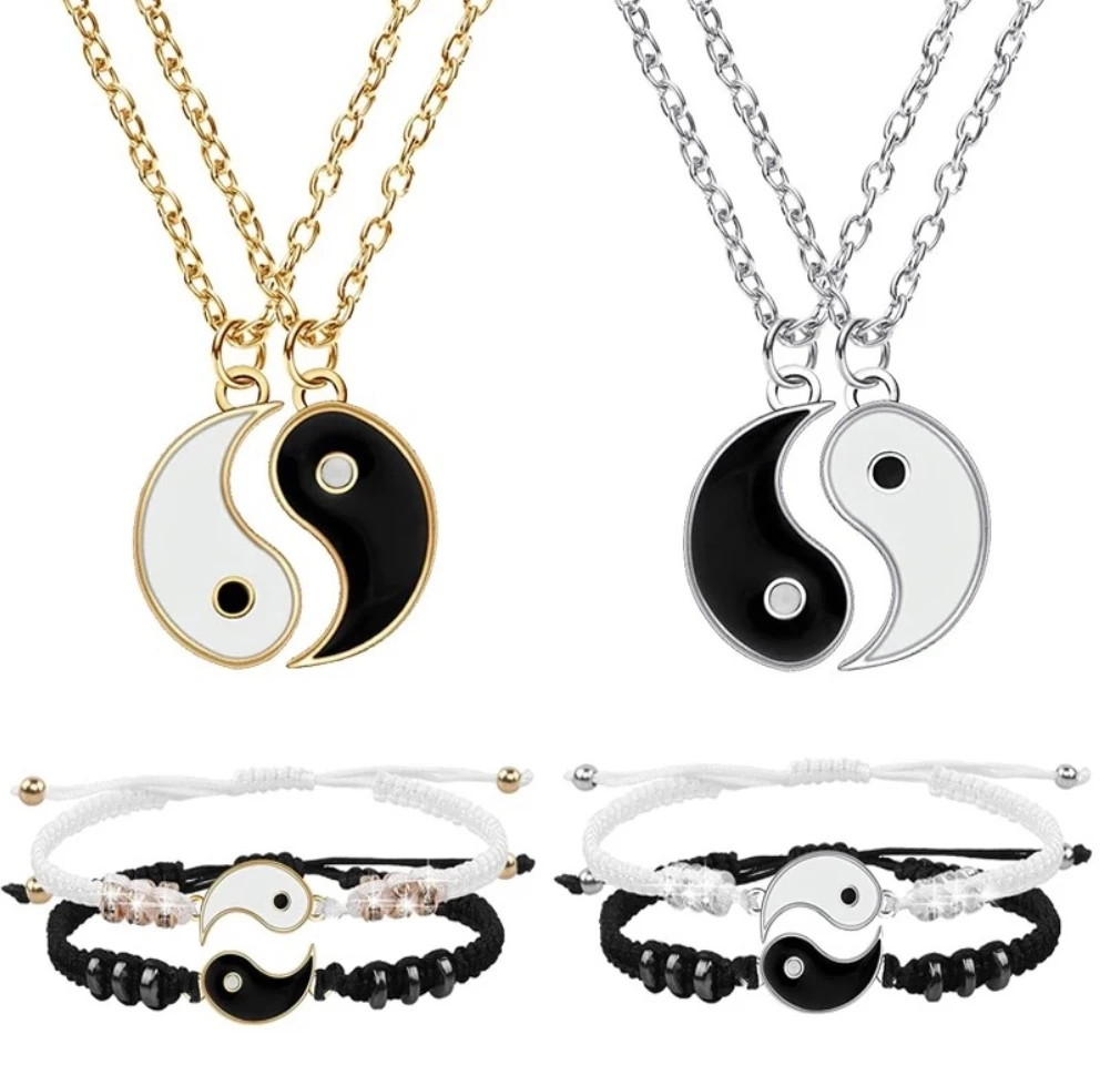 Collares De Piezas De Rompecabezas Para Cuatro Mejores Amigos, Iniciales Personalizadas, Regalos Para Cuatro Mejores Amigos, Joyas De Amistad O Familia, Moneda Tallada A Mano. - España