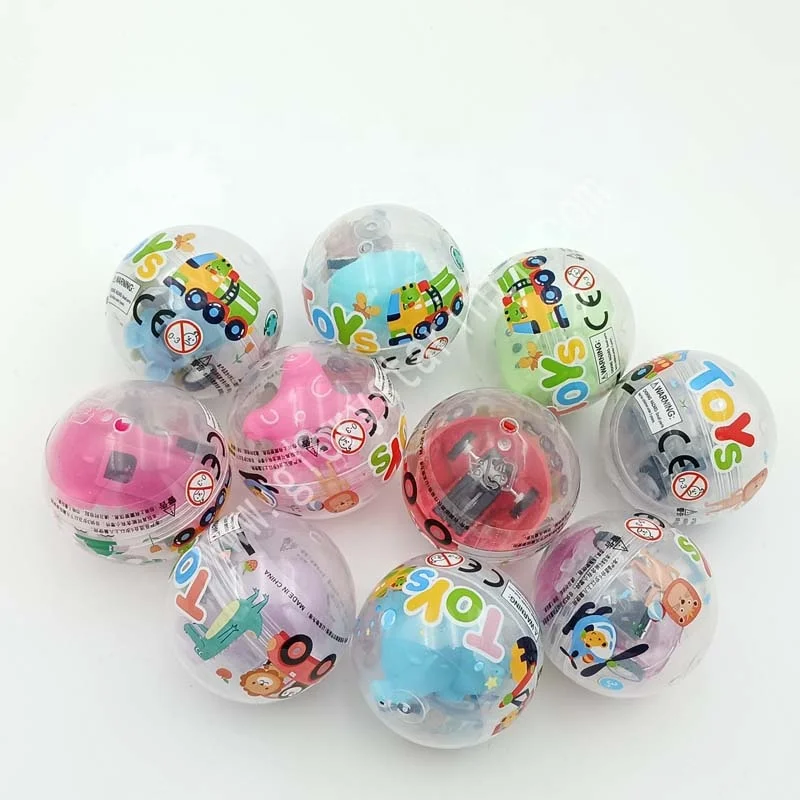 50mm Transparent Capsule Shell for Mini Unisex Small Car Toys Promotional Toy Balls Various Mixed for All Sizes