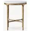 Italian Carrara Marble/ Forged Brass