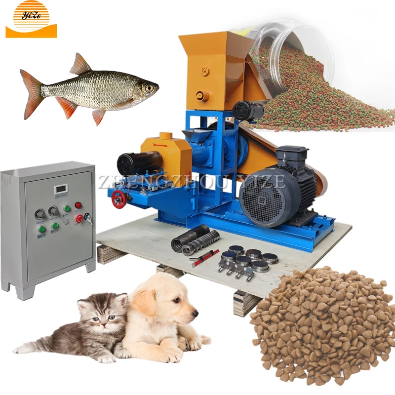 Produits flottants de poisson petite machine de nourriture pour chiens  ligne de production complète - Chine Machine de transformation des aliments  Cat, machines pour l'alimentation en poisson
