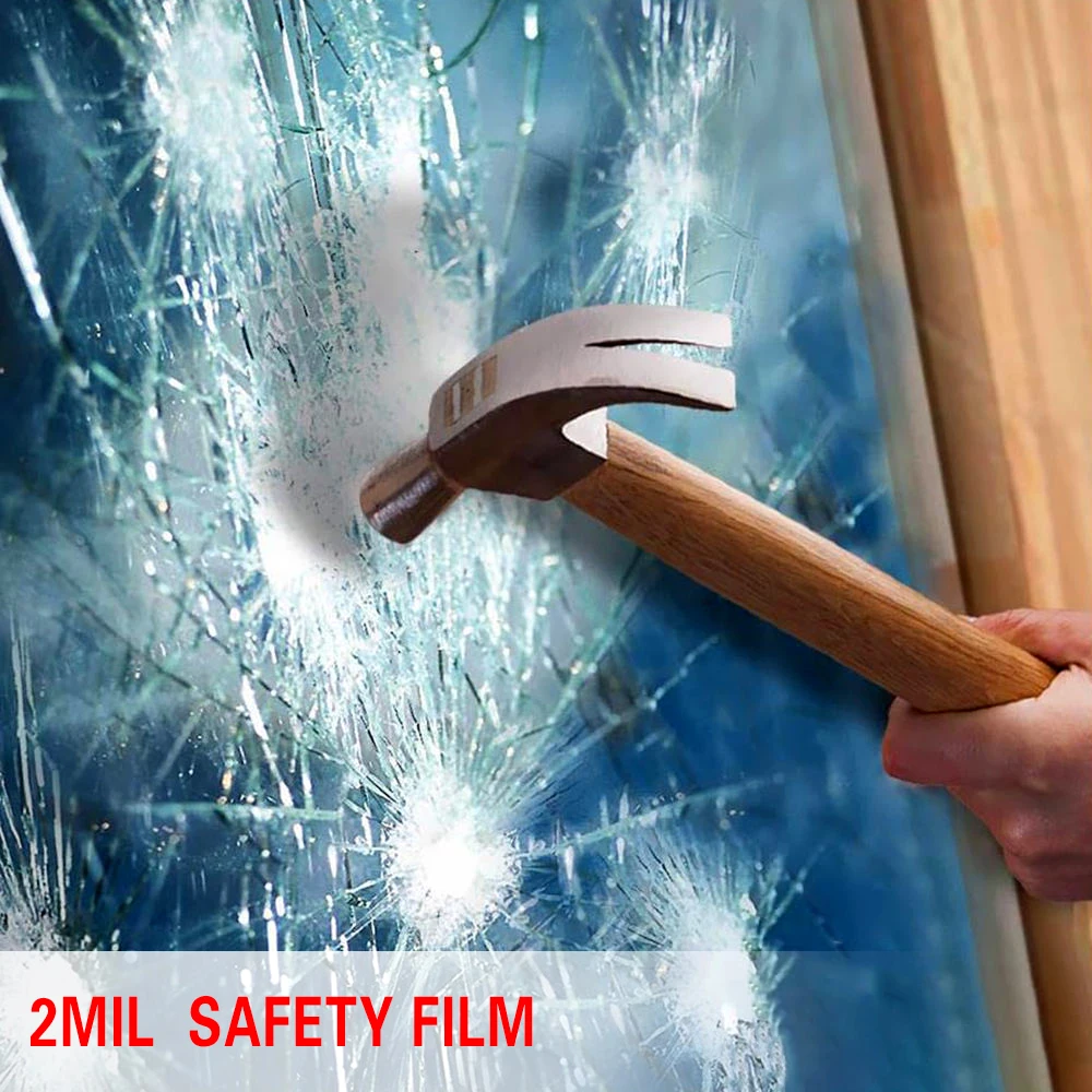 2mi Safety and Security Film Glass Tint  Anti Explosion Anti Blast Glass Building Film