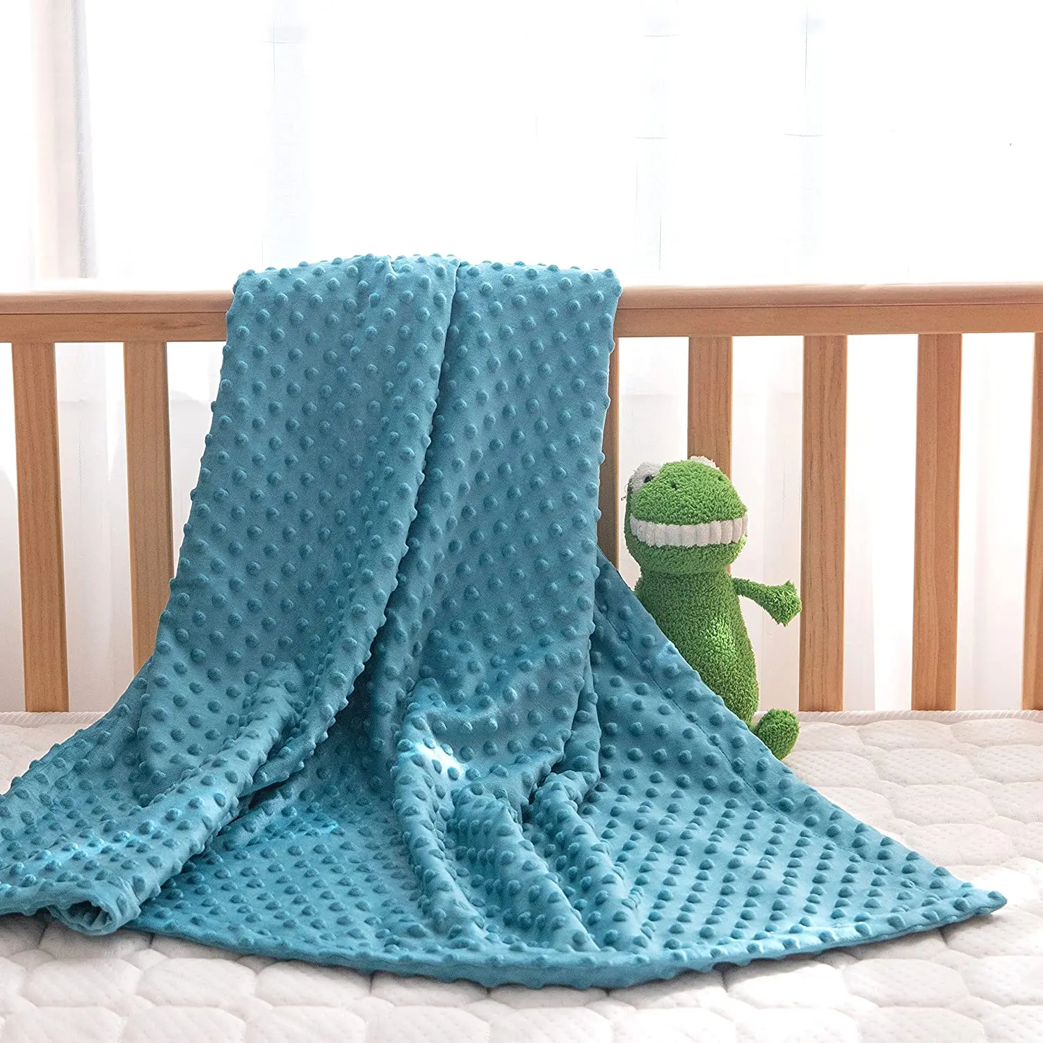 Factory ChinaDouble Dots Blankets Wrap Baby Soft Warm Flannel Blanket for Boys and Girls