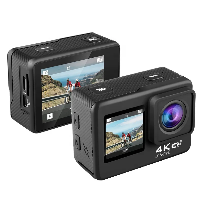 OEM 4K FHD Action Camera Inch Screen Zoom Video Shooting 30m