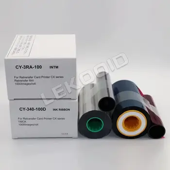 カードプリンター CY-340-100 フィルムリボン CY-3RA-100 JVCケンウッド社製「純正品」インクリボン 型番：CY-P340A(CY+