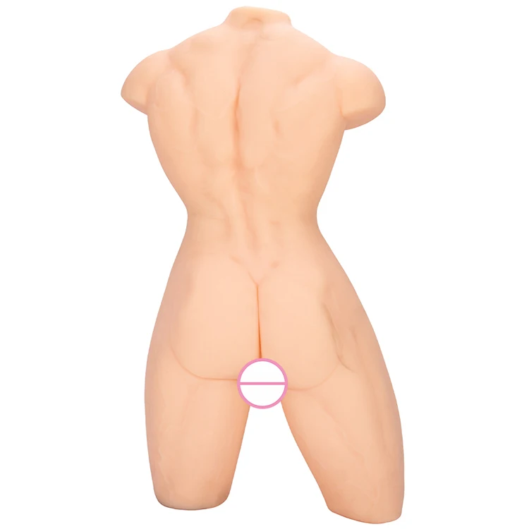 Vibrating Half Body Male Torso With Big Dildo for Woman Man Gay Couple  Realistic 1.5kg Man Torso Sex Doll for Women Gay Toys