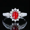 18k gold 0.6ct genuine Mozambique Pigeon blood ruby ring
