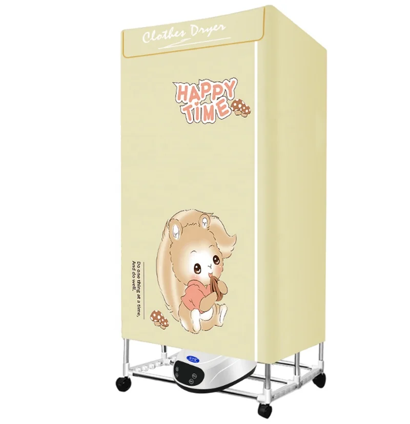 Двухслойная сушилка для одежды, портативная бытовая электрическая сушилка из нержавеющей стали с подвижной вешалкой для полотенец, 15 кг