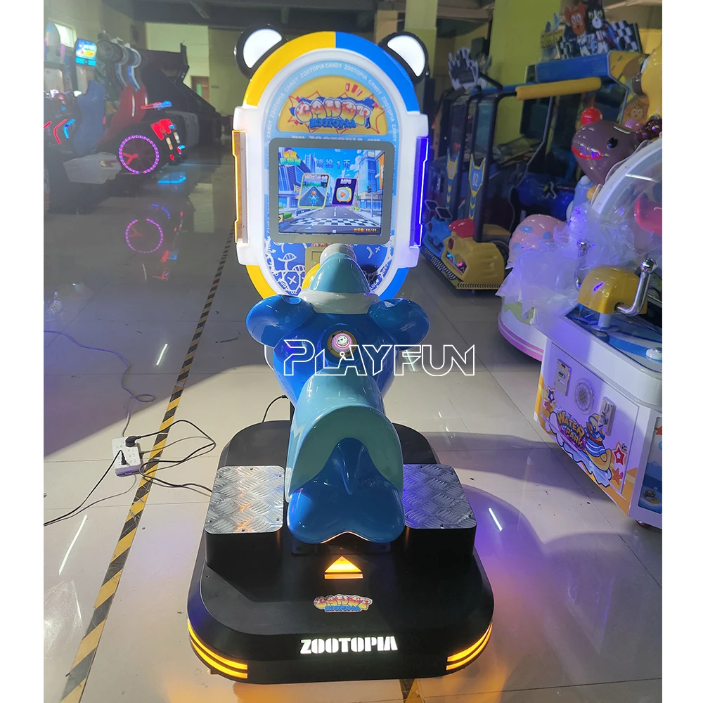 Zoo Coin Rides Playfun Candy Zoo Coin Operated 3D Animal MP5 Screen Rides