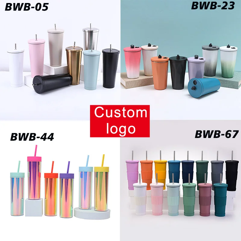 Custom Logo Gift Cup New 2024 Ceramic Mark Plastic Straw Stainless   H93f07a99cdba4d209f15ac7b43c423303 