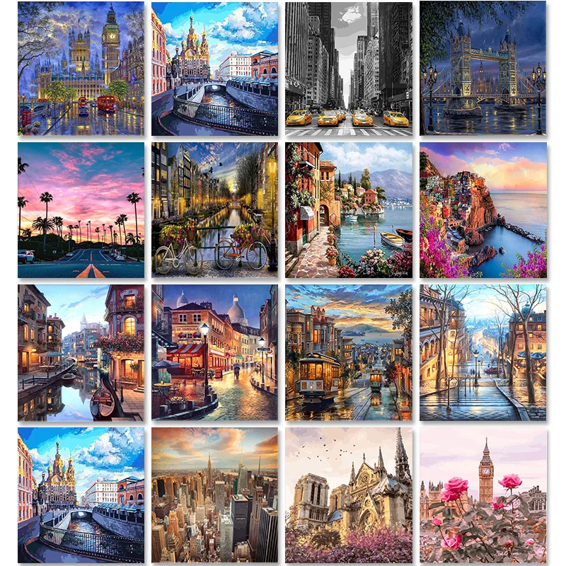 Diy Paint by Numbers Painting Canvas Living Room Decoration Elephant Acrylic Paint lion Diy Paint by Numbers