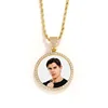 Gold medium round (diameter 35mm) +60cm twist chain