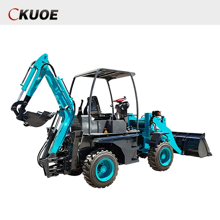 Mini Backhoe Wheel Front Loader Hot Sale Farm Loader with Epa Engine Hysoon Skid Steer Front Loader