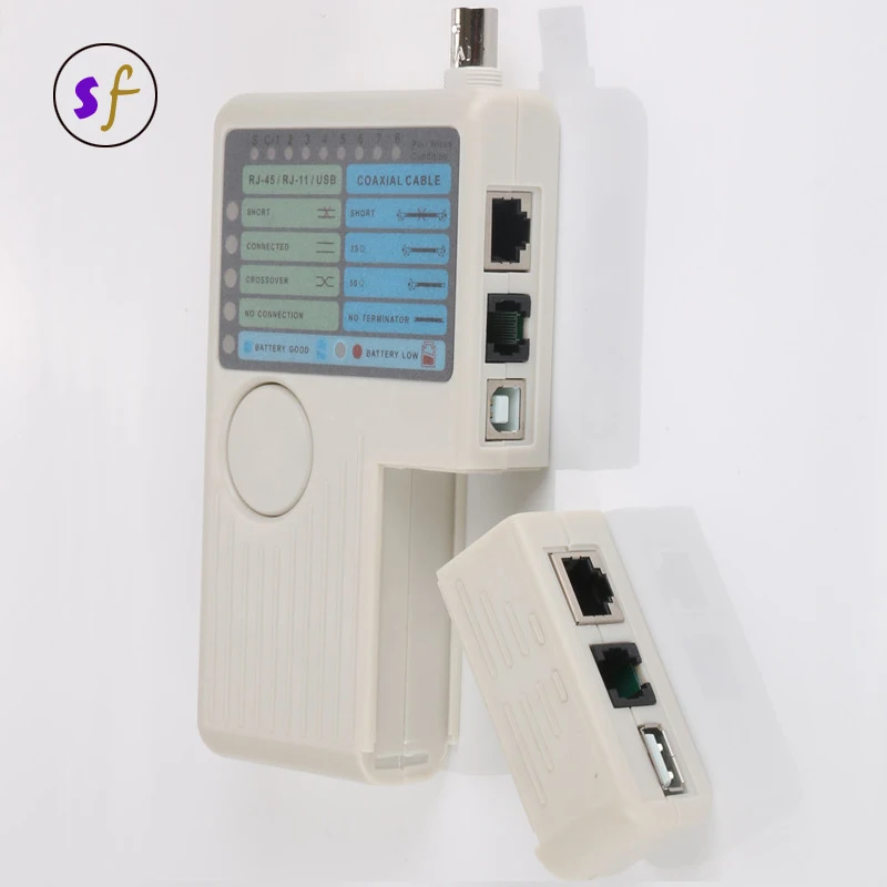 4 в 1, Многофункциональный тестер сетевых и кабельных кабелей RJ45/RJ11/USB/BNC