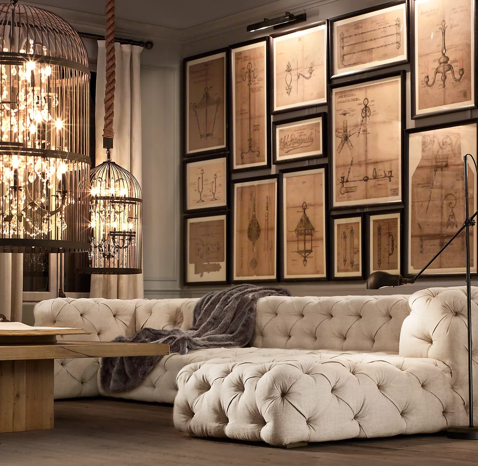 Soho store tufted sectional