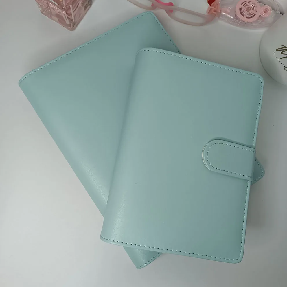 Classeur Budget A6 En Cuir PU – Organiseur Enveloppes Budget En Français Avec 10 Poches, 12 Feuilles & Autocollants