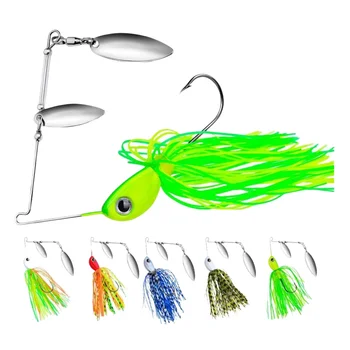 Metal Blade Spinnerbait with Fringe, 10g/14g Anti-snag Bionic Fishing Lure – Metal Jig – view 2