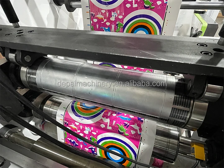 Flexographic Sticker Label Printer Labels Logo Die Cutting UV Dryer ...