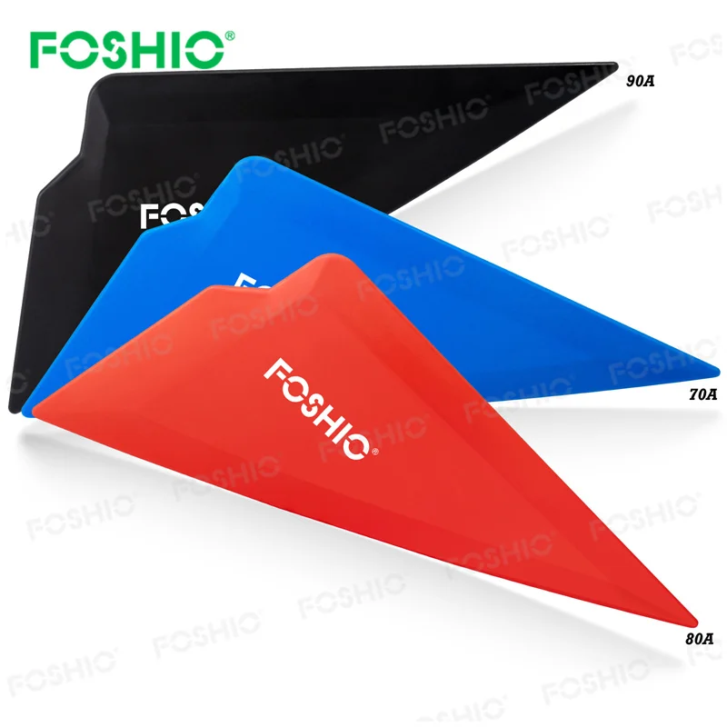  FOSHIO PPF Squeegee for Vinyl, Black 90A Hardness