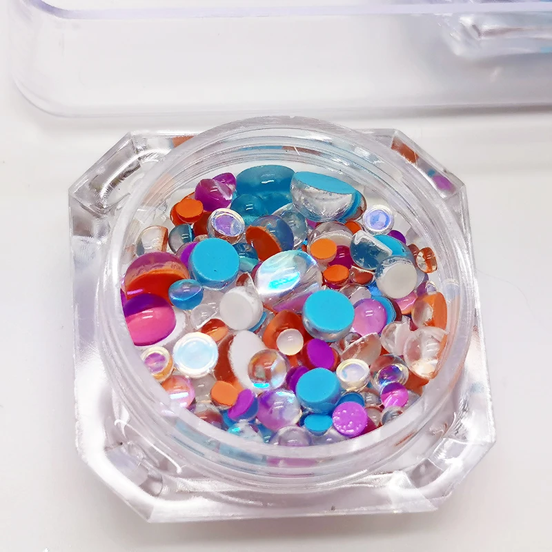 Wholesale Custom Logo Luxury Bulk K9 Quality Colored Back Crystal Beads 12 Grids Package Women Nails Rhinestone Glass in  Bulk.jpg