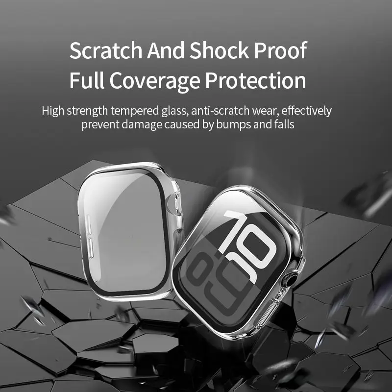 product transparent fashion protective case for apple watch series 10 smart watch cases for 42mm  46mm watches new anti drop design-3