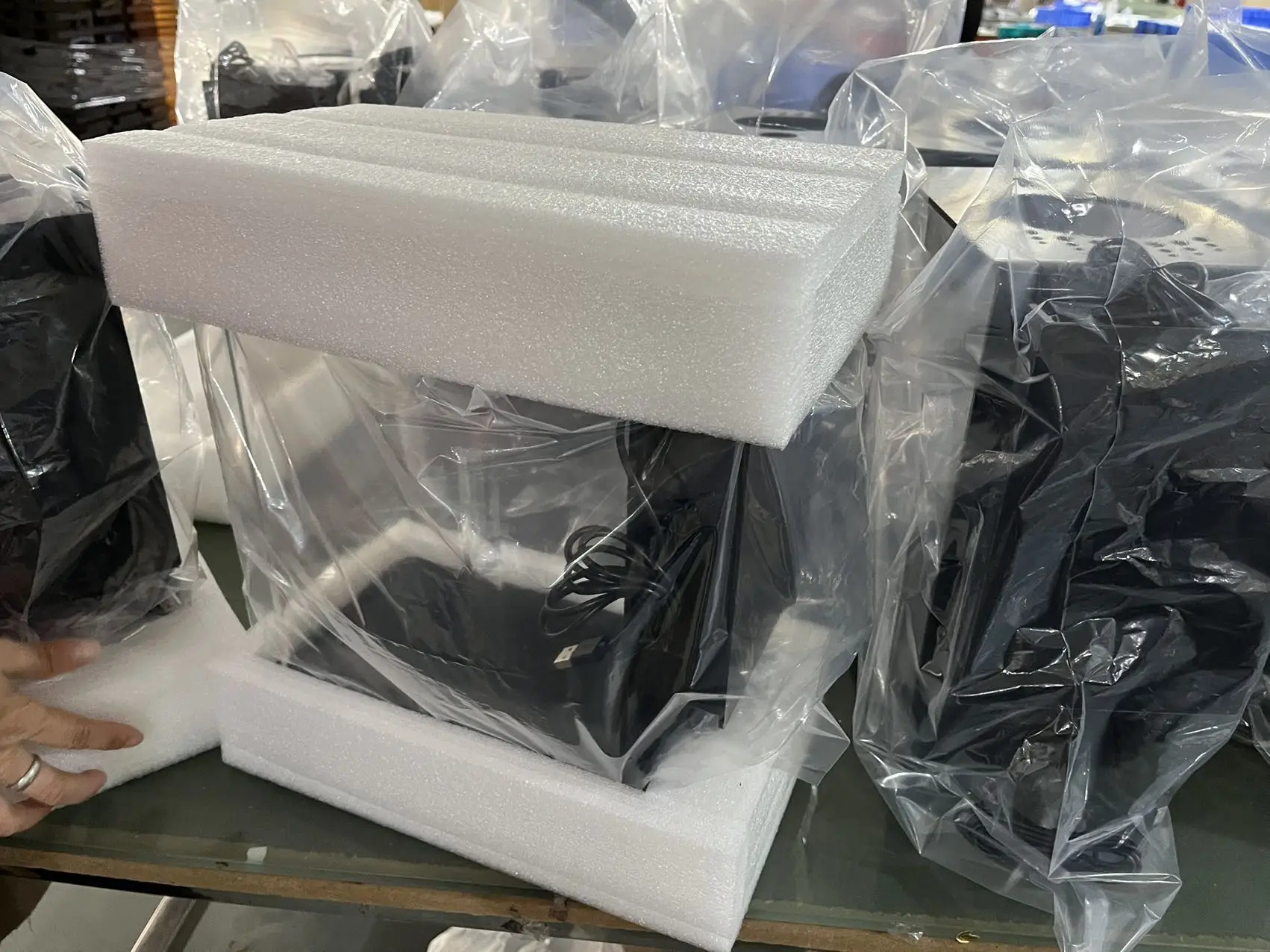 Factory Custom Classical Translucent Blue Acrylic Organizer Traveling