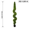 ต้นไม้เกลียวบิดแคบสีเขียวสนอ่อน (180 ซม. / 5.90 ฟุต)
