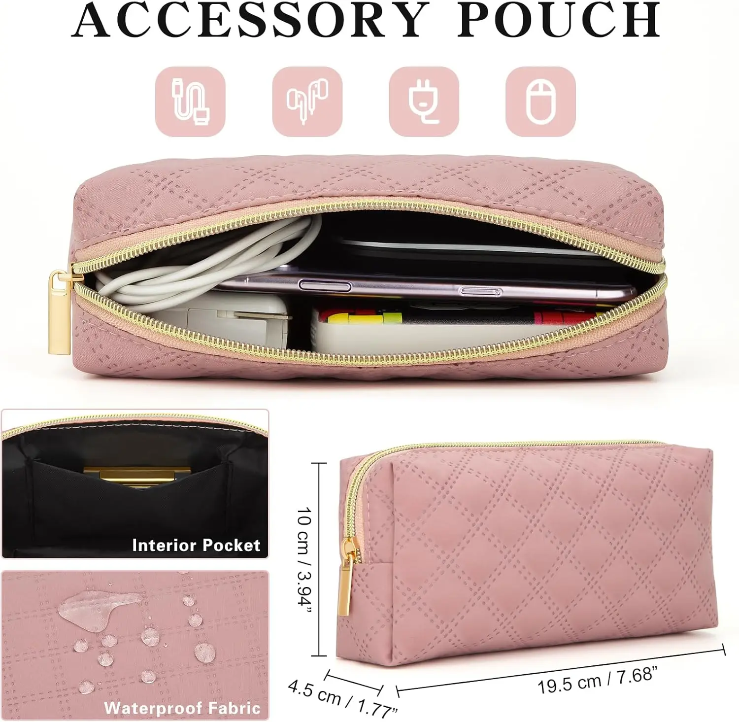 product laptop sleeve case with pocket for 15 16 inch laptop waterproof polyester elegant laptop case pouch with accessory bag-31