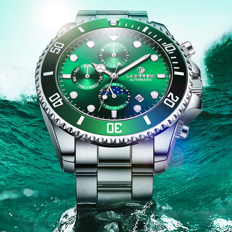 Luxury Stainless Steel Diver Automatic Watch for Men