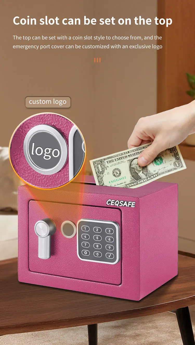 CEQSAFE High Quality Mini Safe Box Portable Small Money Safes 17E Safe Box details