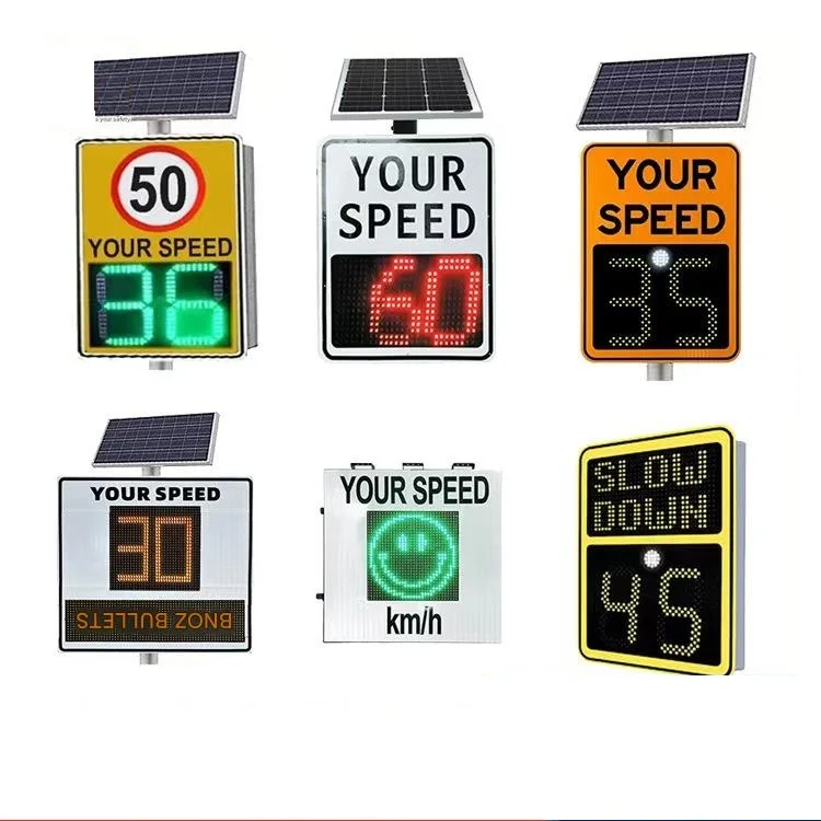 Polic Speed Limit Measuring Solar Radar Enforcement Aluminum Blank Traffic Signs for Traffic in the USA