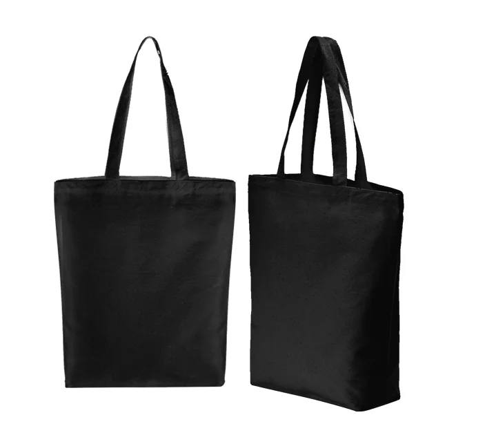 Акция, Экологически чистая, Новейшая модная белая и черная сумка-тоут из хлопчатобумажной ткани