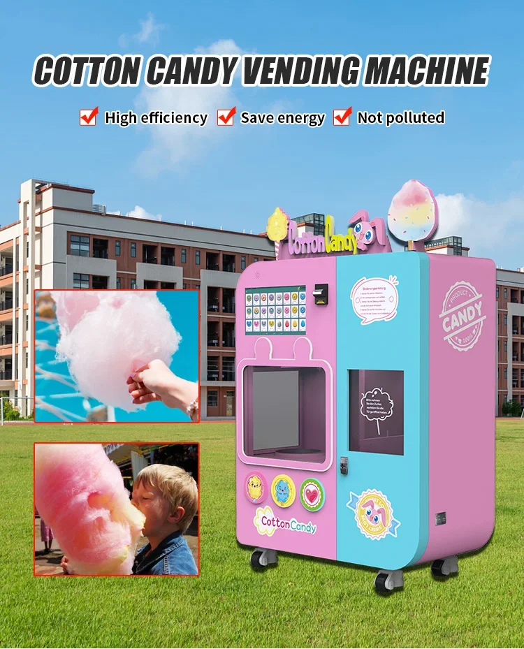 Automatic Vending Machine Cotton Candy Machine Cotton Candy ...