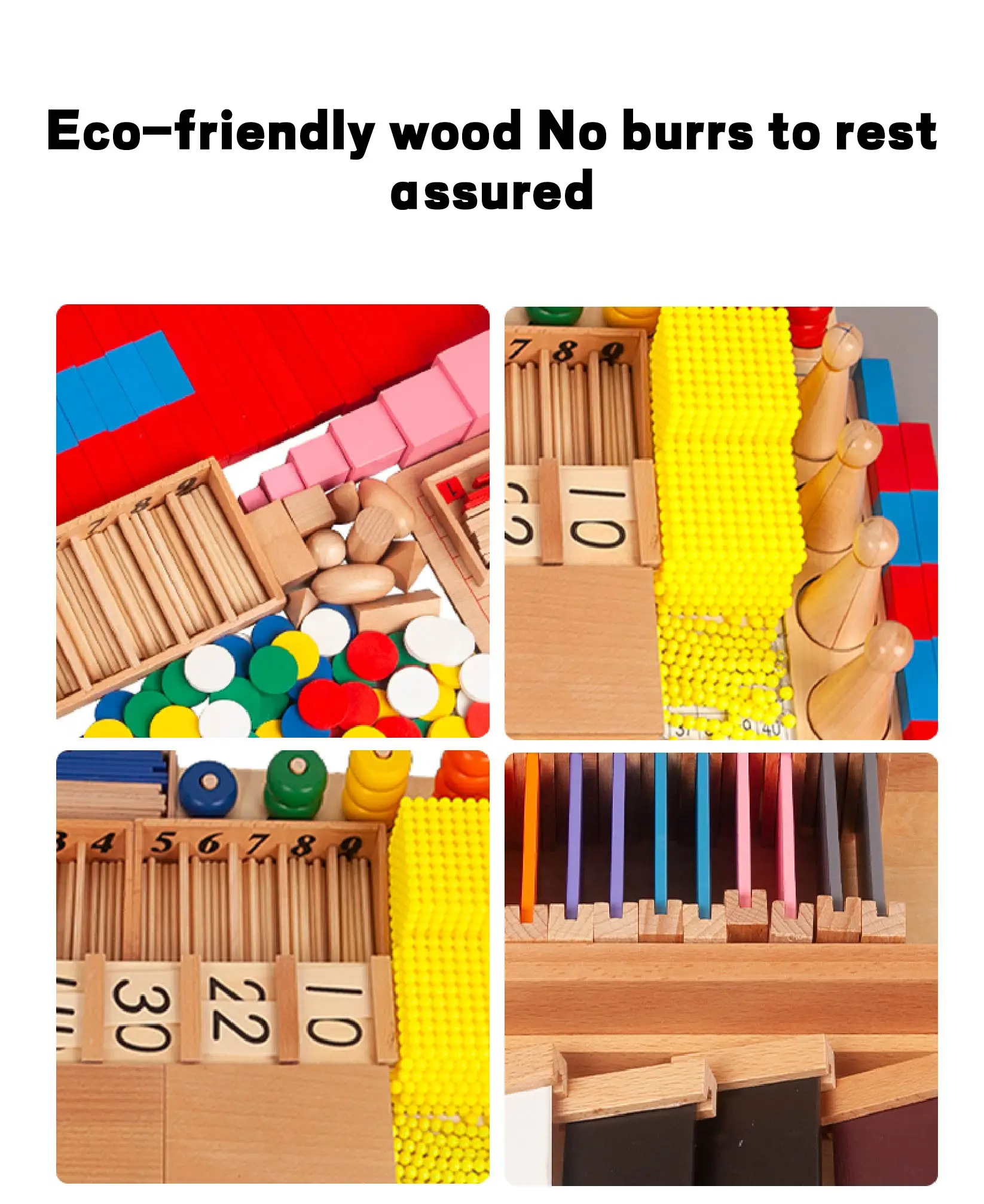 Teaching Learn Baby Montessori Premium Wooden Manual Furniture