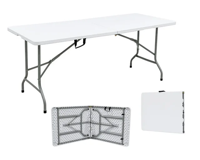 6ft Folding Table Mesas Plegables Para Eventos 8ft Folding Table Events Garden Plastic Outdoor 6 Foot Bedroom Furniture Foldable