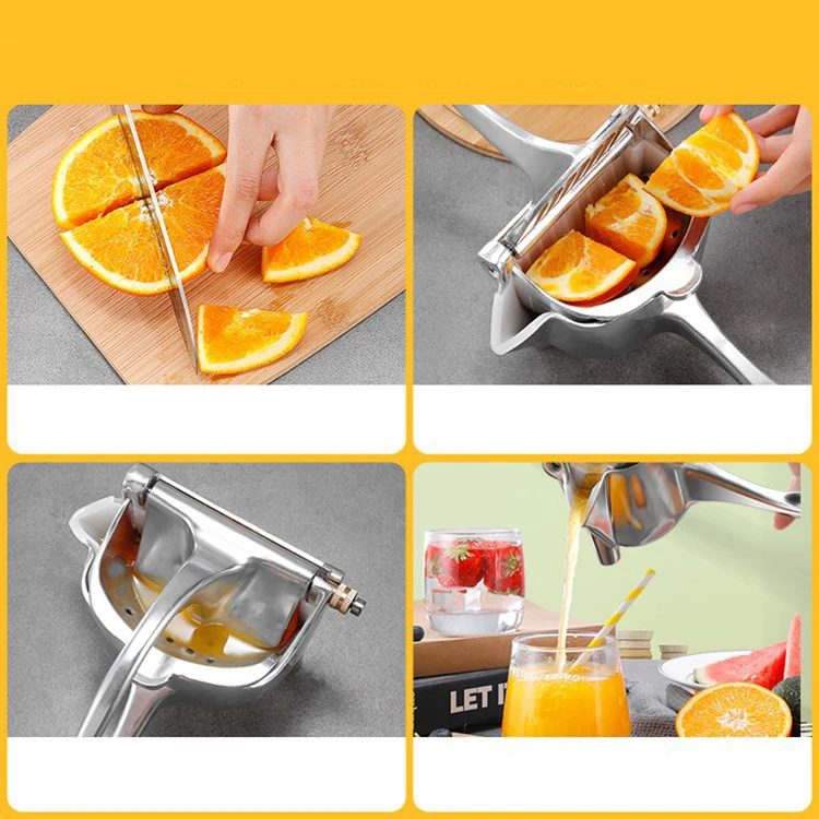 DD059 Metal Fruit Juicer Portable Manual Juicer Hand Press Fruit Lemon Lime  Hand Squeezer Machine Citrus Juicer