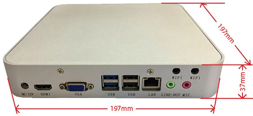 Mini PC Linux Computer I5 7200U WIFI 4G GPS SIM Slot WIFI Desktop Computer Pc With Mini ITX Motherboard