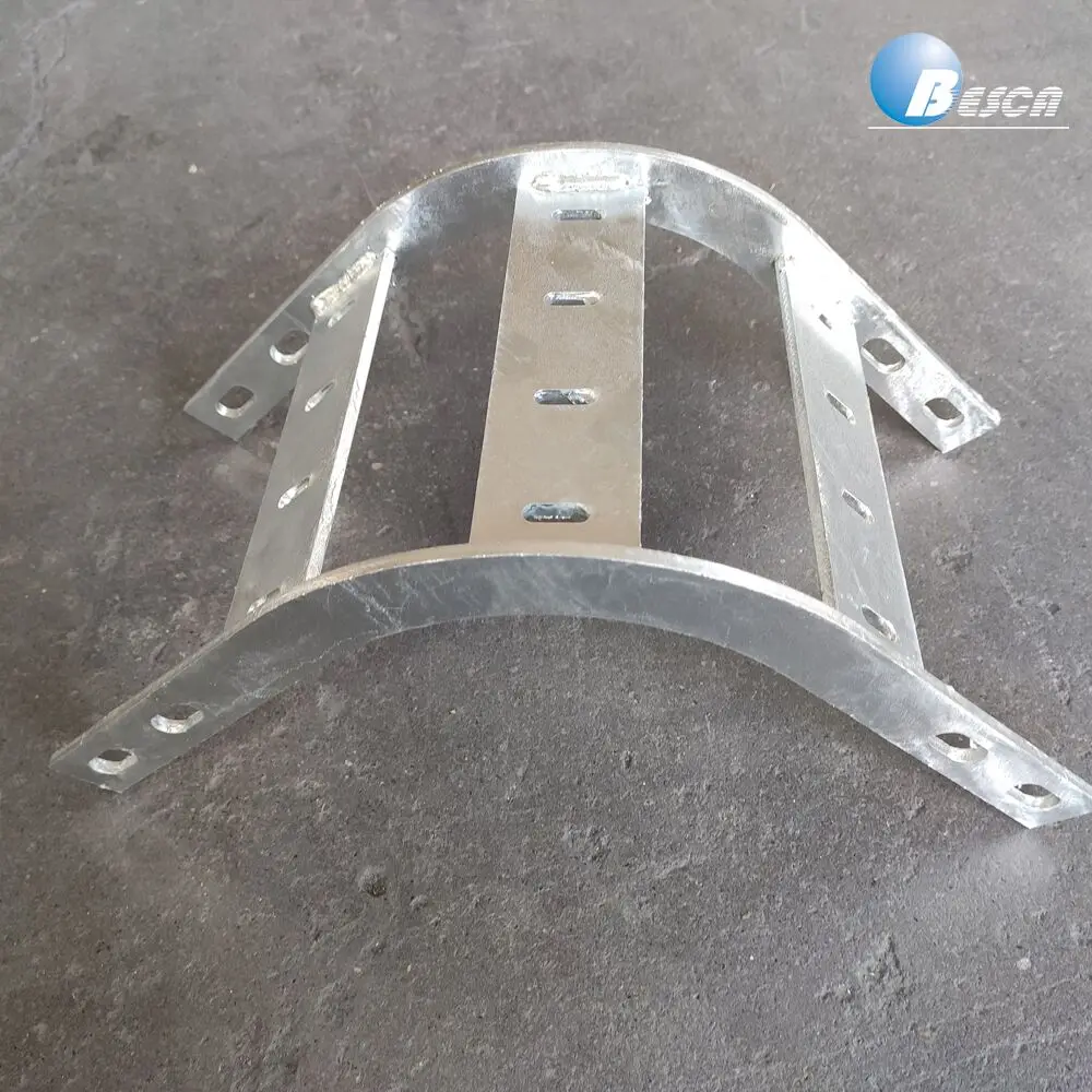 Horizontal Bend Ladder Type Cable Tray with Connectors UL and CE and IEC SS304 316 Steel China Manufacturer