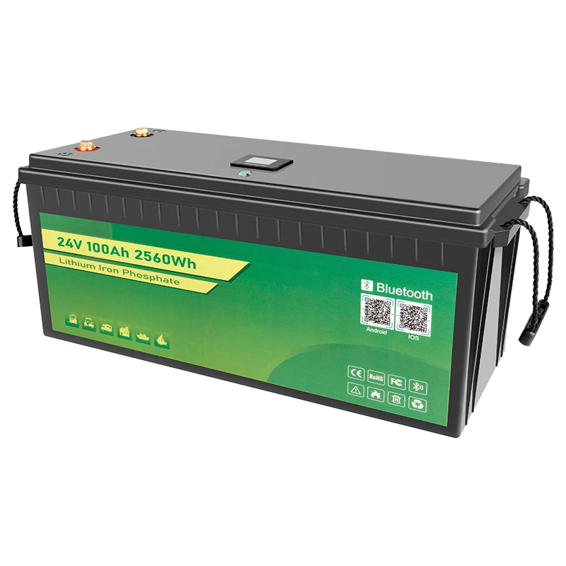 Lifepo4 24v 100ah 6000+ Deep Cycles 10-year Lifetime Lifepo4 Battery 