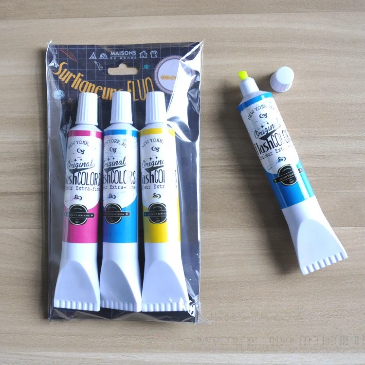Toothpaste Shaped Highlighter Color Pen Ointment Shaped Highlighter Pen