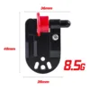 Clip grande a forma di coltello - Nero